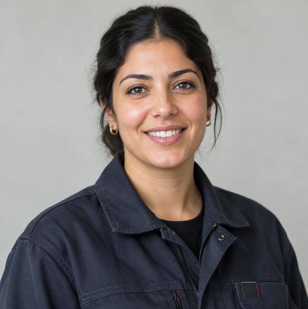 Portrait of a smiling woman in business casual outfit